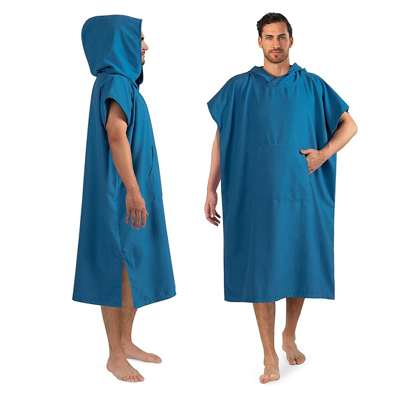 Plažni kaftan-ručnik – brzo sušenje mikrovlakna, apsorpcijski za presvlačenje, zaštita od sunca i topline, prijenosno, 150D vlakana, 200-300 g, otisak dizajna