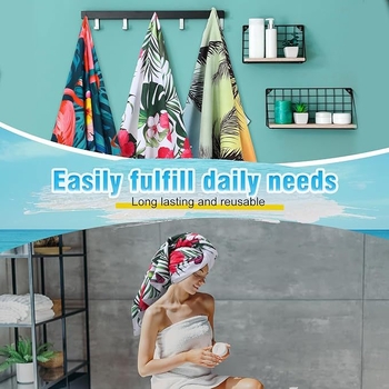 Mikrovlaknasti ručnik za kupanje i plažu, brzo sušenje, nosivi šal/kapulja, prilagođena tisak, 200–300 g, 150D