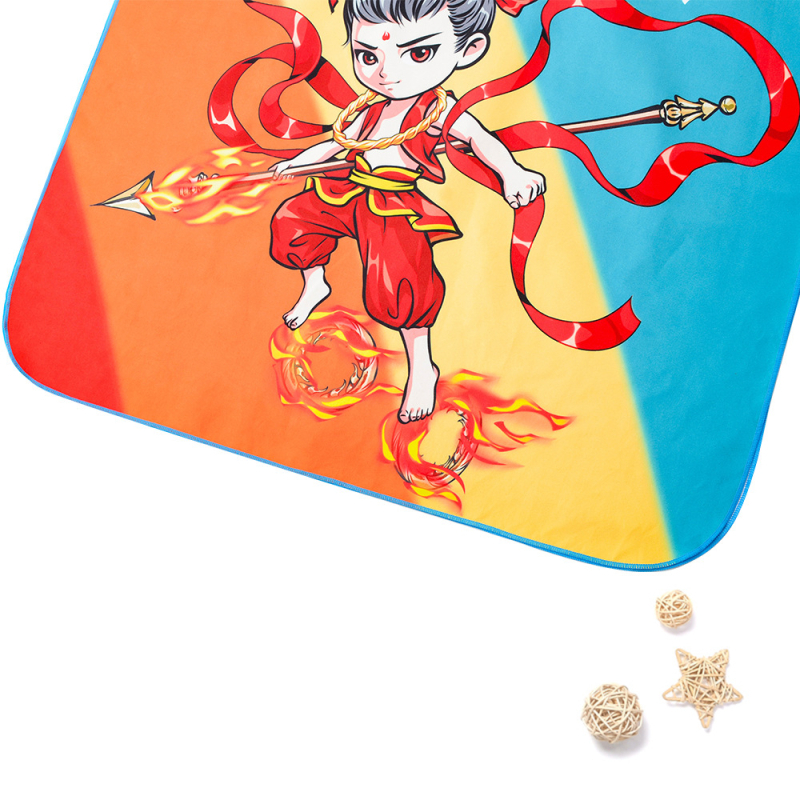 Kabola dječji ogrtač-ručnik za kupanje od mikrovlakna, 150D, 200–300 g, tiskano