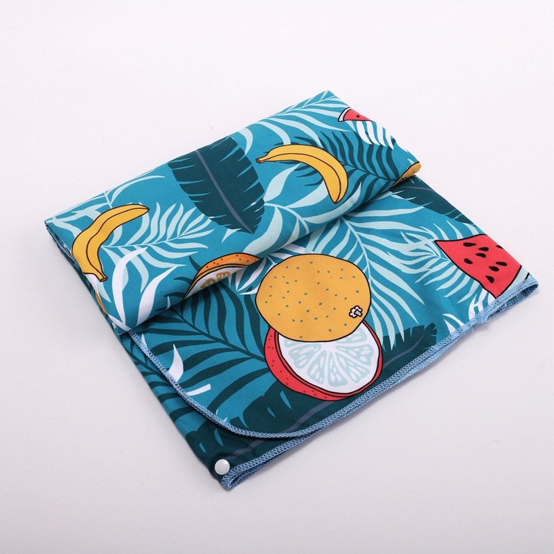 Halat de plajă imprimat pentru părinți și copii, cu glugă, velur dublu, fibră de acetat, vară