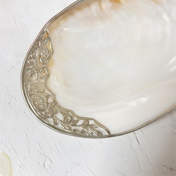 Voćni tanjur od školjke – jednostavan stil, dekorativni poslužavnik za nakit