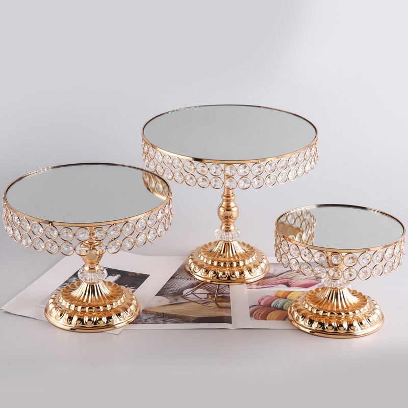 Esküvői dekorációhoz desszert tál és tortatartó, Ming Yu márka, gyümölcstál, első osztályú minőség, Light Luxury Retro stílus