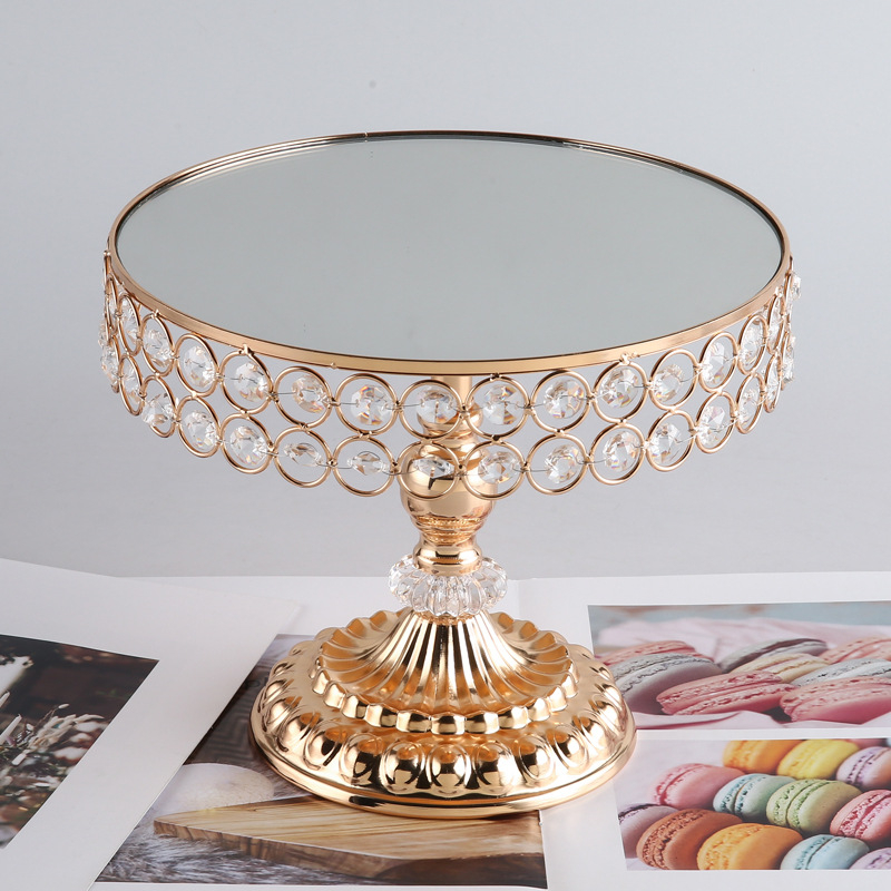 Esküvői dekorációhoz desszert tál és tortatartó, Ming Yu márka, gyümölcstál, első osztályú minőség, Light Luxury Retro stílus