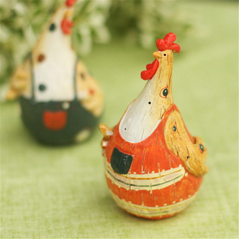 Cuplu cocoș decor din rășină, pictat manual, stil pastoral, figură decorativă pentru living, dormitor sau comodă TV, decor de Paște