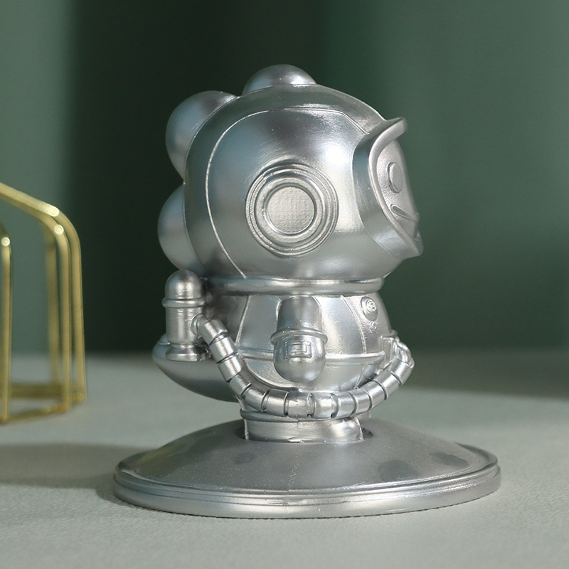 Figura astronauta od smole, crtani stil, stolna dekoracija – poklon za rođendan, useljenje ili zabavu