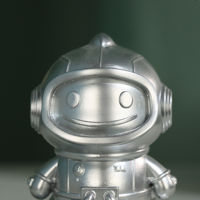 Figura astronauta od smole, crtani stil, stolna dekoracija – poklon za rođendan, useljenje ili zabavu