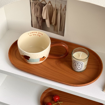 Ovalus padėklas su medžio raštu, namų naudojimui, papuošalų demonstravimui, arbatai ir kavai bei desertams, kinų stiliaus, įmonės dovana