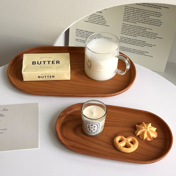 Ovalus padėklas su medžio raštu, namų naudojimui, papuošalų demonstravimui, arbatai ir kavai bei desertams, kinų stiliaus, įmonės dovana