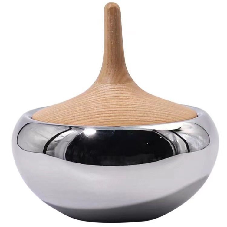 Nerūdijančio plieno saldumynų indelis – minimalistinis modernus šviesus prabangos dekoro kavos stalui