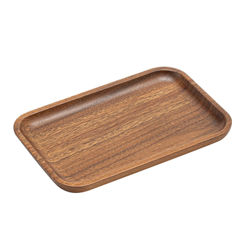 Medinis serviravimo padėklas arbatai, vakarienei ir picai – rankų darbo, poliruotas paviršius, paprastas ir modernus dizainas, pritaikomas