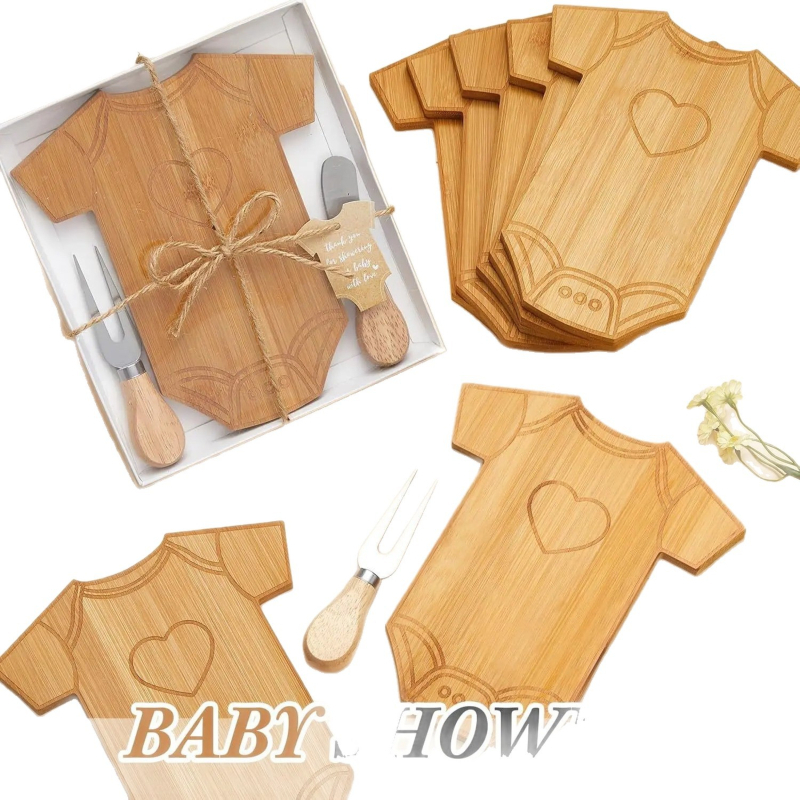 Medinių pjaustymo lentelių rinkinys virtuvei – Kalėdinė desertų ir sūrio plokštelė, šventinis dekoravimas (Serija 1)