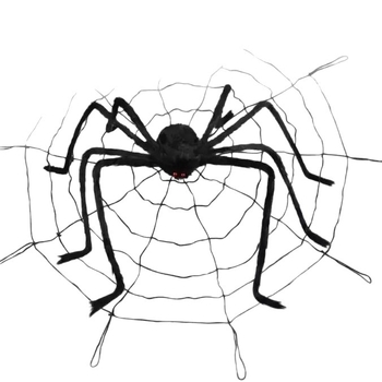 Halloween pauk dekoracija – plišani poliester rekvizit za bar/KTV, horor atmosfera, uređenje prostora