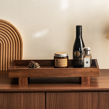 Kínai stílusú diófa ékszertál, egyszerű és sokoldalú, tömörfa, otthonra és teaházba