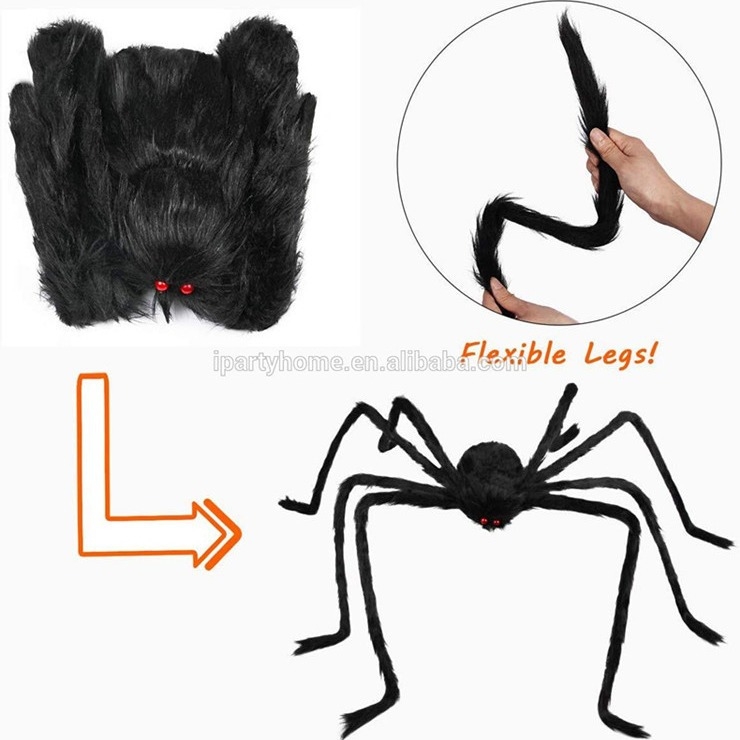 Halloween plišani pauk dekoracija, 50 cm, za bar i KTV