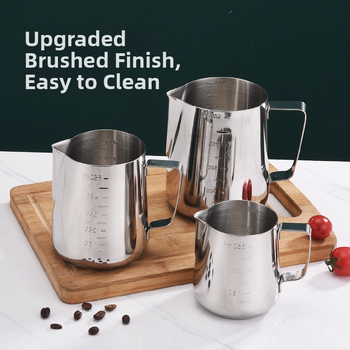 Nerūdijančio plieno latte art puodelis su lazeriu graviruotu logotipu, pritaikomas, 290 g, tinkamas biurui, namams, kavinėms ir barams