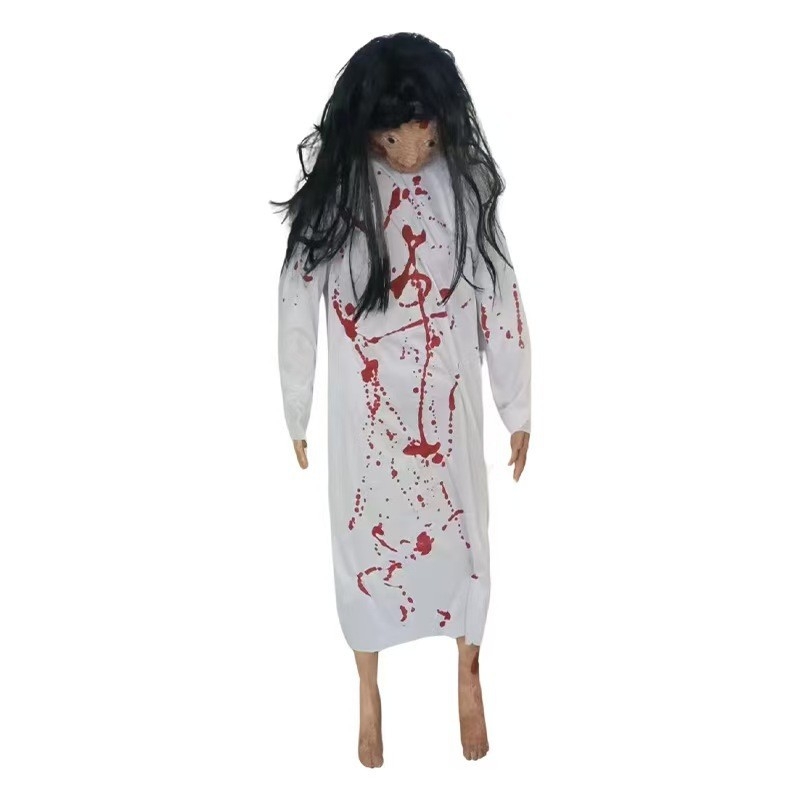 Halloween rekviziti za uređenje prostora: lutka Sadako, žensko tijelo; za barove i uklete domove; Materijal 7536071; IP odobrenje: Ne; Kategorija: rekviziti za uređenje prostora