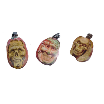 Halloween dekoracija za bar - plastični rekvizit za uređenje prostora, girande s likovima duha i tikvama, zavjesa za vrata (Materijal: Plastika; Vrsta rekvizita: Halloween dekoracija; Kategorija: Rekviziti za uređenje prostora)