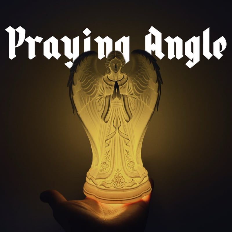 Anđeo noćno svjetlo s držačem za čajnu svijeću – 3D-model PLA, europski stil, Sjeverna Amerika