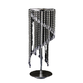 Стойка за цветя за маса за сватба с кристална поставка за цветя и железна цветна колона, с възможност за персонализация