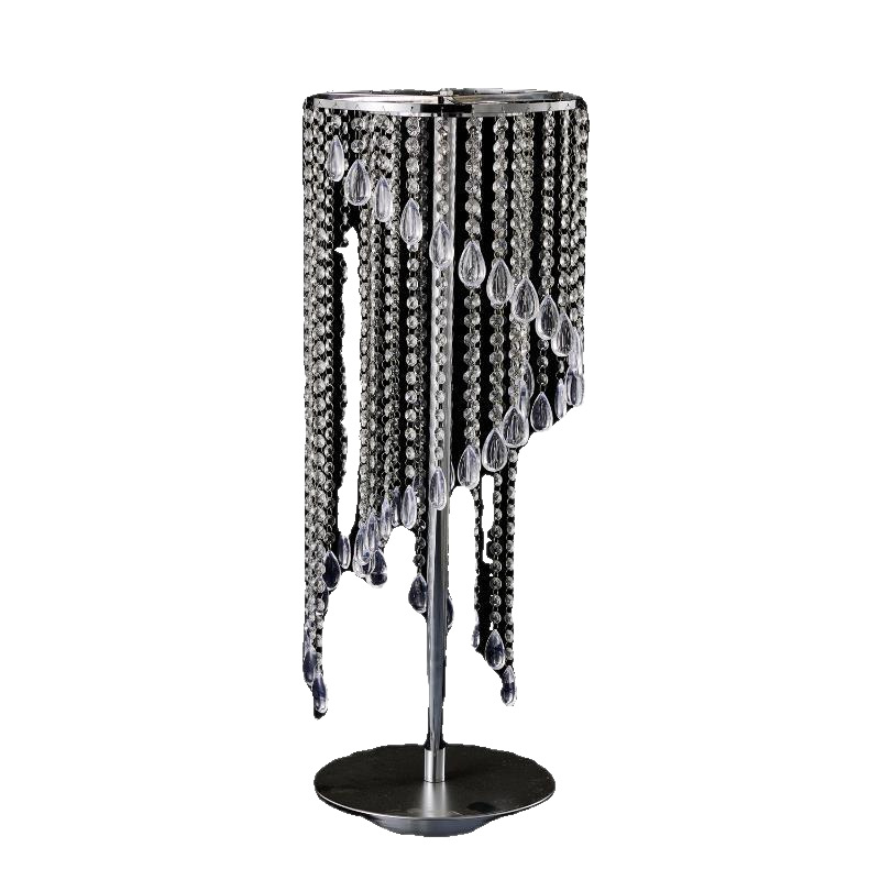 Стойка за цветя за маса за сватба с кристална поставка за цветя и железна цветна колона, с възможност за персонализация