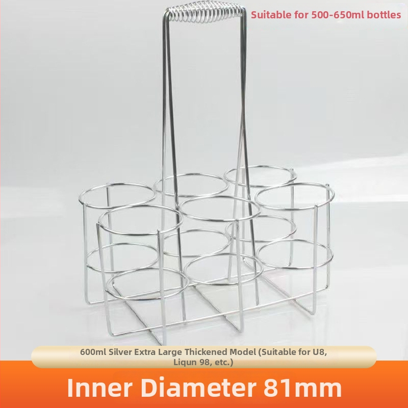 Nositelj vina za šest boca s ručkom | sintetički materijali | moderni minimalistički stil | Kod proizvoda: 02 | Lansiranje ljeto 2025