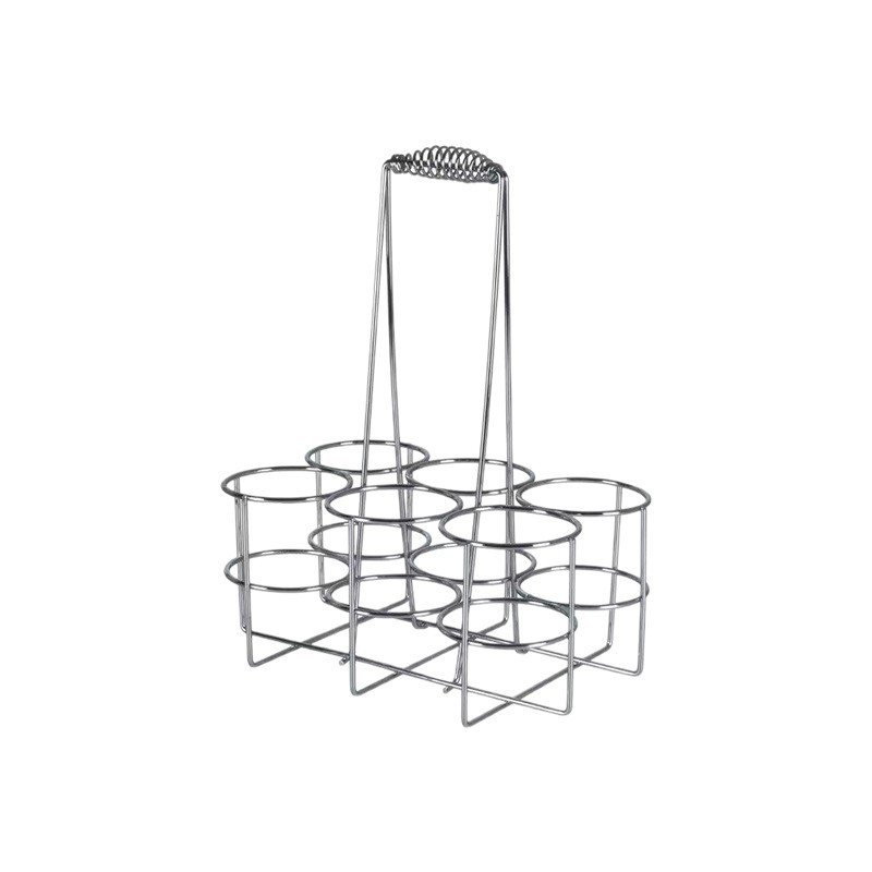 Nositelj vina za šest boca s ručkom | sintetički materijali | moderni minimalistički stil | Kod proizvoda: 02 | Lansiranje ljeto 2025