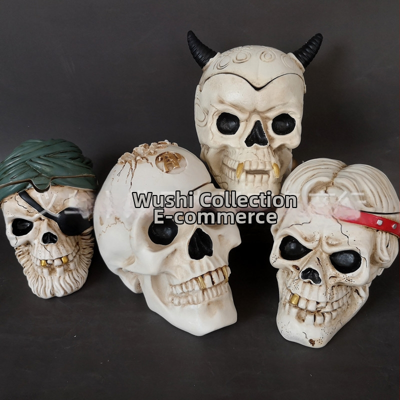 Daipin derva Piratų kaukolės peleninė, Stalo dekoras, Modelis 0006