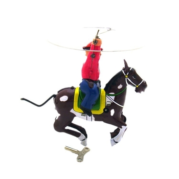 Kovboj tematikájú, köszöntő fém dekoráció - tin toy bár/étteremhez; anyag: fém (tinplate); csomagolás: karton; ajándék: diplomaosztó, költözés, parti.