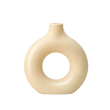 Ваза от пластмаса с форма на поничка – модерна минималистична украса за хол, персонализируема, опакована в индивидуална PP торба