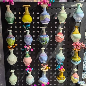 Magnet za frižider, mini vaza, keramika, Mu jia, šifra proizvoda DD1023056601