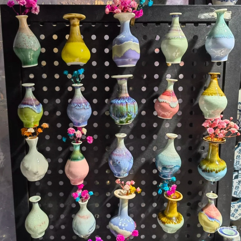 Magnet za frižider, mini vaza, keramika, Mu jia, šifra proizvoda DD1023056601