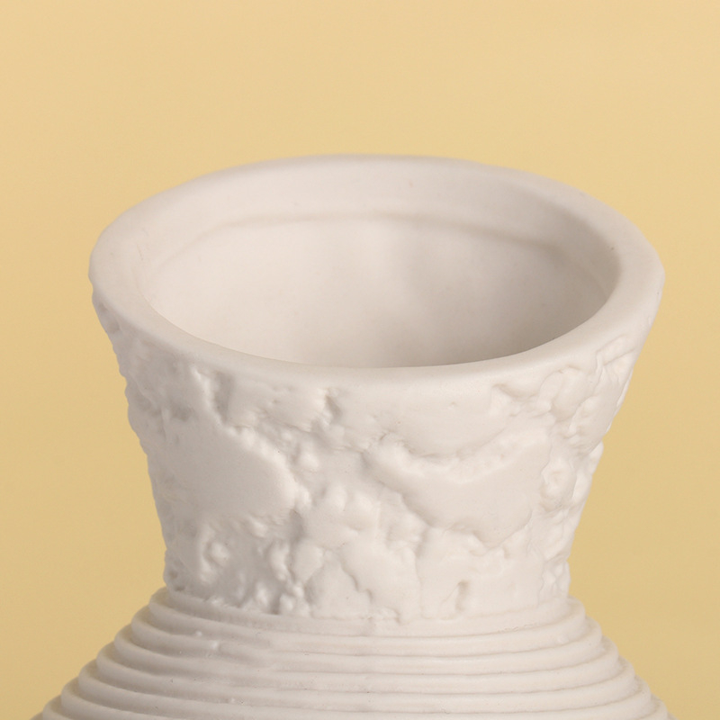 Vază din porțelan ceramic, design modern minimalist, potrivită pentru aranjamente hidroponice și decor în living, cadou pentru nunți, zile de naștere și inaugurări, de asemenea potrivită ca un cadou de afaceri