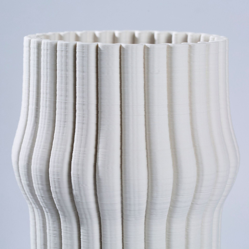 Vază din porțelan, design origami 3D, decor în stil chinezesc, ambalare individuală în pungă PP