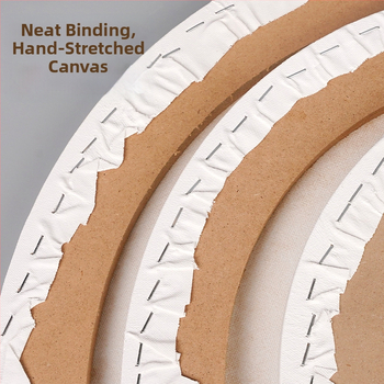 Eļļas gleznu rāmis – apaļš/ovāls/speciāla forma; kokvilnas audekls; zīmols Straw; sērija: eļļas gleznu rāmis