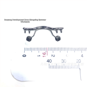 Fém középső híd tartozék keret nélküli szemüveghez - modell: dupla, orrszegcsont-támasz