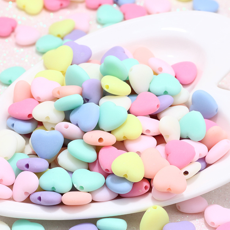 Szabadon fűzhető akril gyöngyök ruházathoz — matt felület, injekciós formázás, AYI, 2021 tavasz