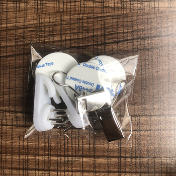 Gobeleno sienos montavimo rinkinys su nematomais kabliukais, klipais ir 3M dvipusėmis lipdukais