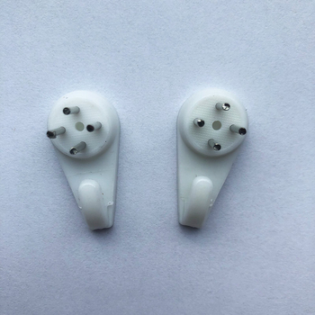 Gobeleno sienos montavimo rinkinys su nematomais kabliukais, klipais ir 3M dvipusėmis lipdukais