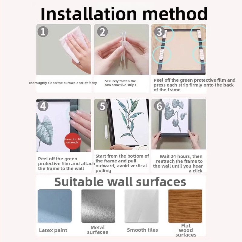 Sieninis nuotraukų rėmelio kabliukas – PVC, injekcinis liejimas, Ye ran, vinis, šiuolaikinis stilius