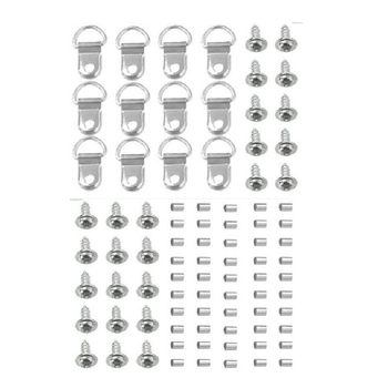 Le Xuan 57 részes fémből készült fotókeret falra akasztó kiegészítő készlet, préselt gyártás, csavarokkal