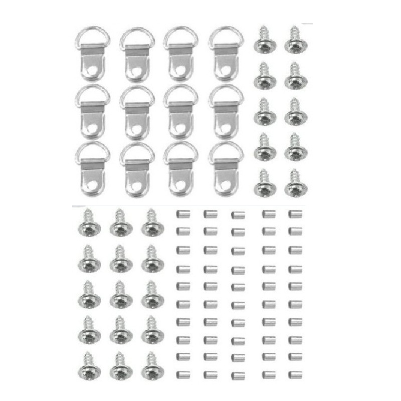 Le Xuan 57 részes fémből készült fotókeret falra akasztó kiegészítő készlet, préselt gyártás, csavarokkal