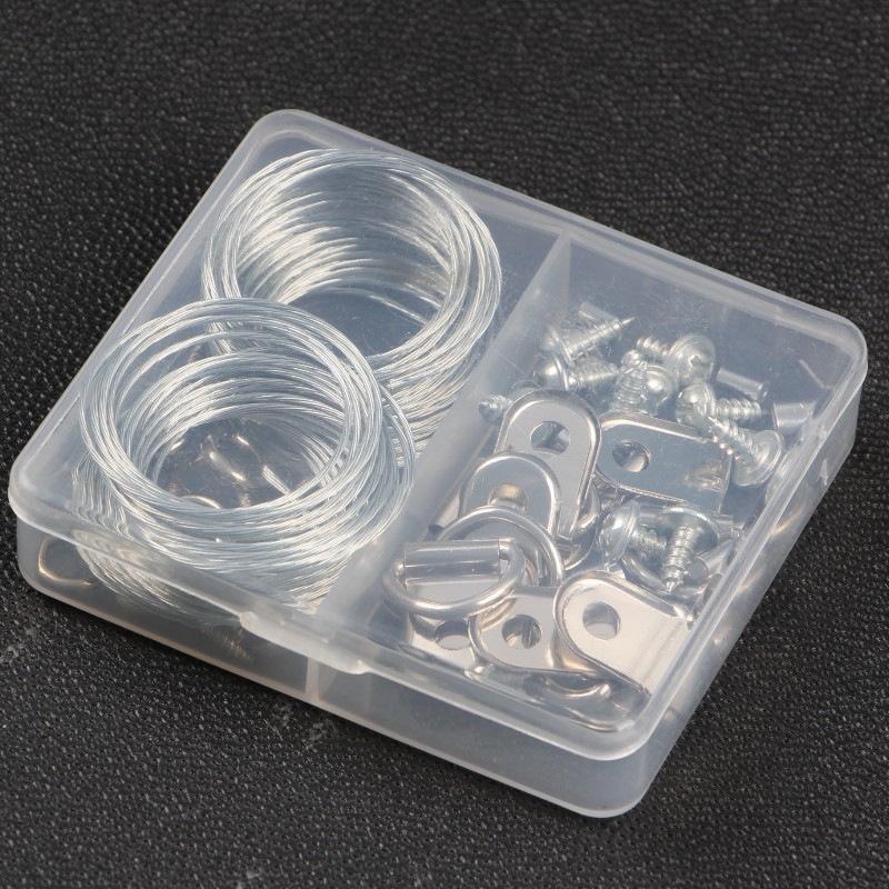 Le Xuan 57 részes fémből készült fotókeret falra akasztó kiegészítő készlet, préselt gyártás, csavarokkal