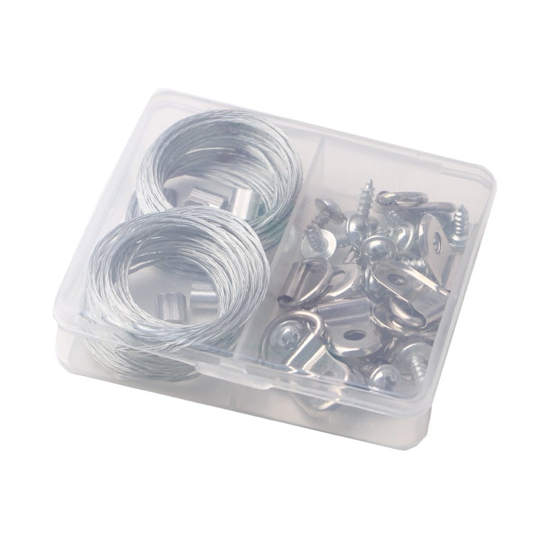 Le Xuan 57 részes fémből készült fotókeret falra akasztó kiegészítő készlet, préselt gyártás, csavarokkal