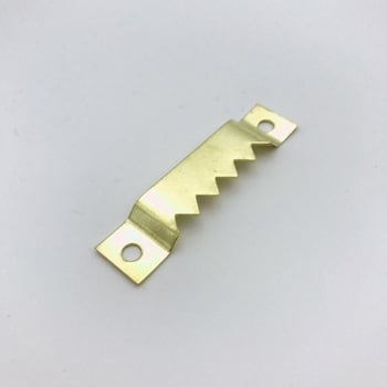 Μονόπλευρη οδοντωτή κρεμάστρα για κορνίζες, σίδηρος, ηλεκτροπλατίωση, μάρκα QJ, μοντέλο 06