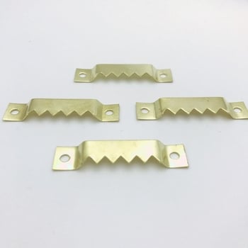 Μονόπλευρη οδοντωτή κρεμάστρα για κορνίζες, σίδηρος, ηλεκτροπλατίωση, μάρκα QJ, μοντέλο 06