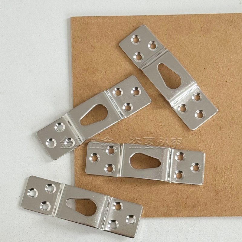 Cârlig ascuns pentru ramă, din oțel inoxidabil, montaj cu șuruburi, șase găuri, stil modern minimalist