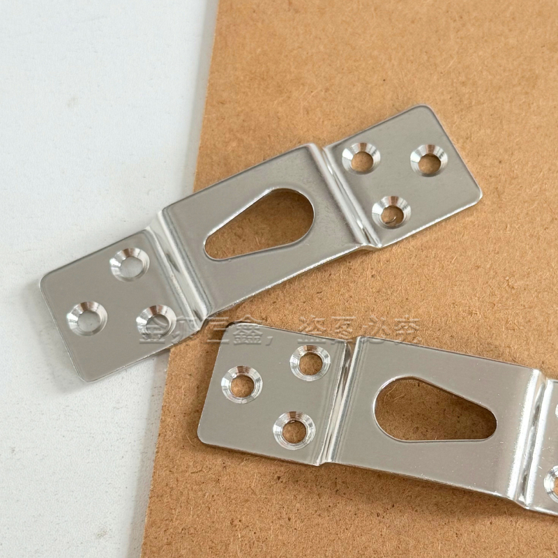 Cârlig ascuns pentru ramă, din oțel inoxidabil, montaj cu șuruburi, șase găuri, stil modern minimalist