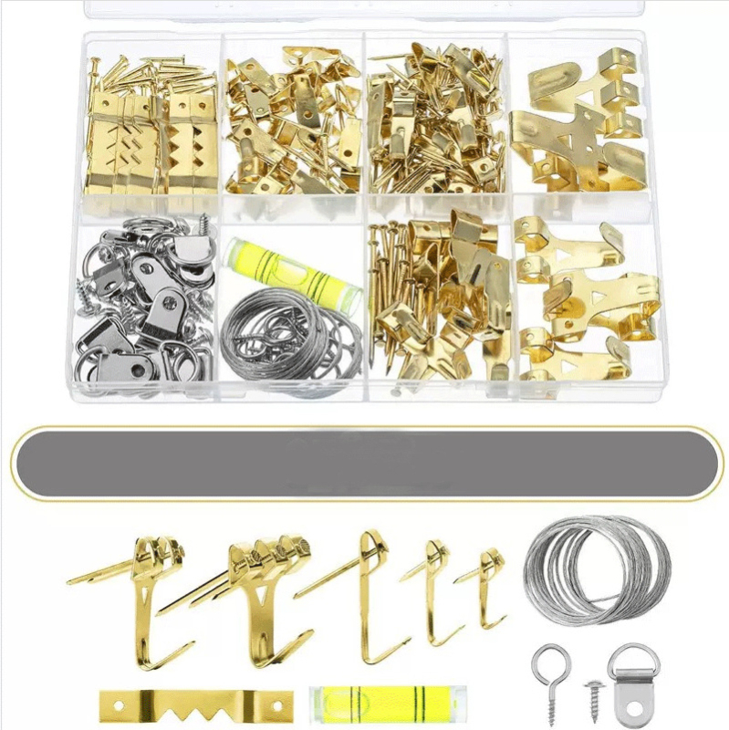 Deheng Geležies nuotraukų rėmo priedai – štampuoti vinys, rinkinys moderniam minimalistiniam stiliui