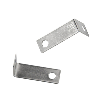 Cod de colț metalic pentru ramă foto — electroplacat, unghi drept, gaură dublă, accesoriu personalizabil, ambalaj în pungă