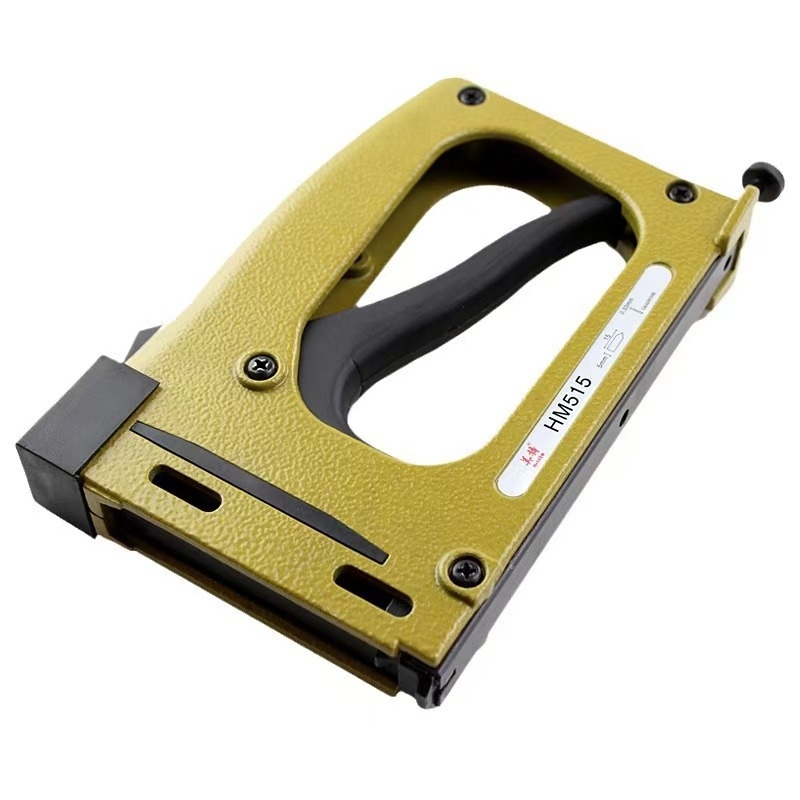 Ručni pištolj za nokte za stražnji panel foto okvira — metalna konstrukcija, otiskivanje, HM515 model, marka Mite (Model HM515; Materijal: Metal; Obrada: Otiskivanje; Tip: Ručni pištolj za nokte)